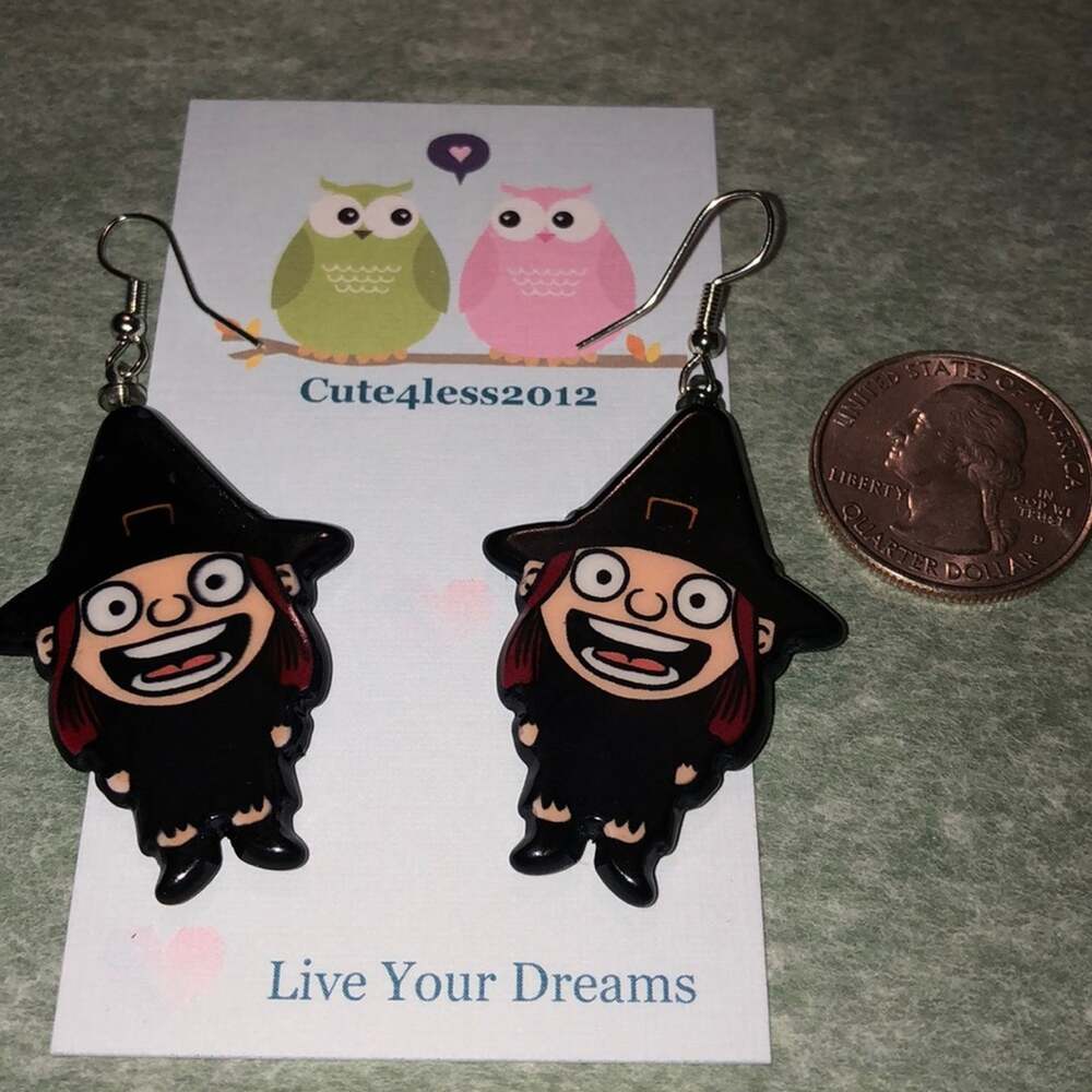 Witch French Hook Earrings Halloween
